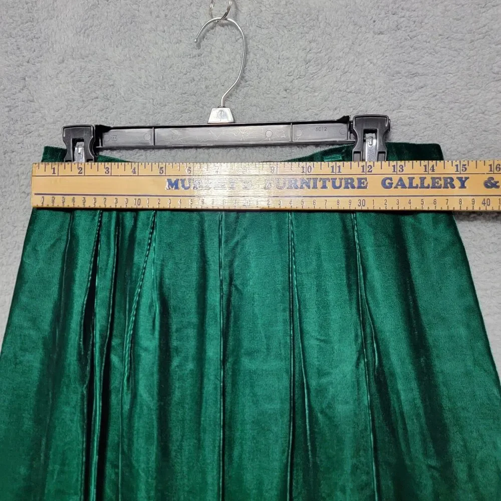 Vintage Cloak of Many Colors Liberty Lucrezia Green Velvet Top & Skirt Size 12‎ - Picture 11 of 14